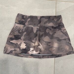 WITH Camouflage Mini Athletic Skirt